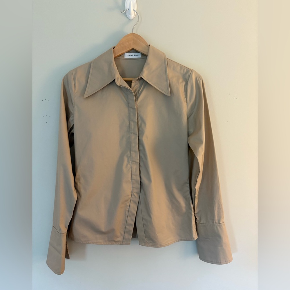 Anine Bing Women’s Tan Blouse
